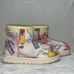 Ugg Classic Mini Pop Angeles Cotton Blend Multi women’s size 5